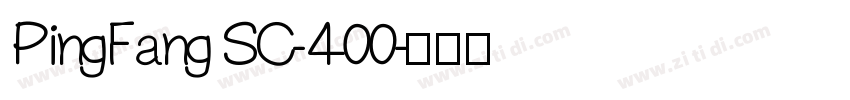 PingFang SC-400字体转换